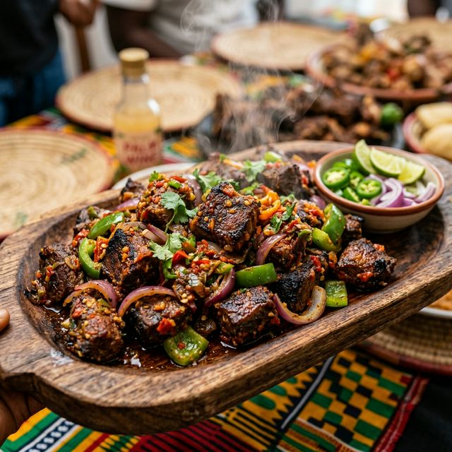 Peppered Goat Meat